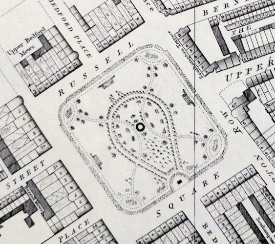 William Fadens 1819 map Russell Square