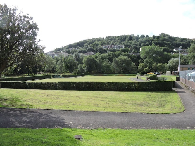 Pgds 20150914 112847 View Of Bowling Greens Against Backdrop Of Valley Hills